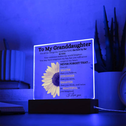 To My Granddaughter  | Acrylic Sunshine